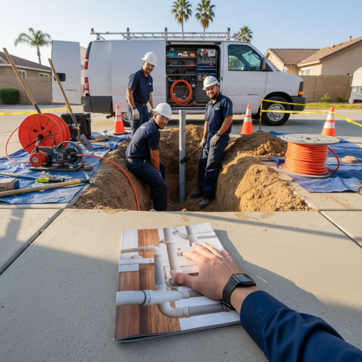 Sewer Line Replacement in Bloomington, CA